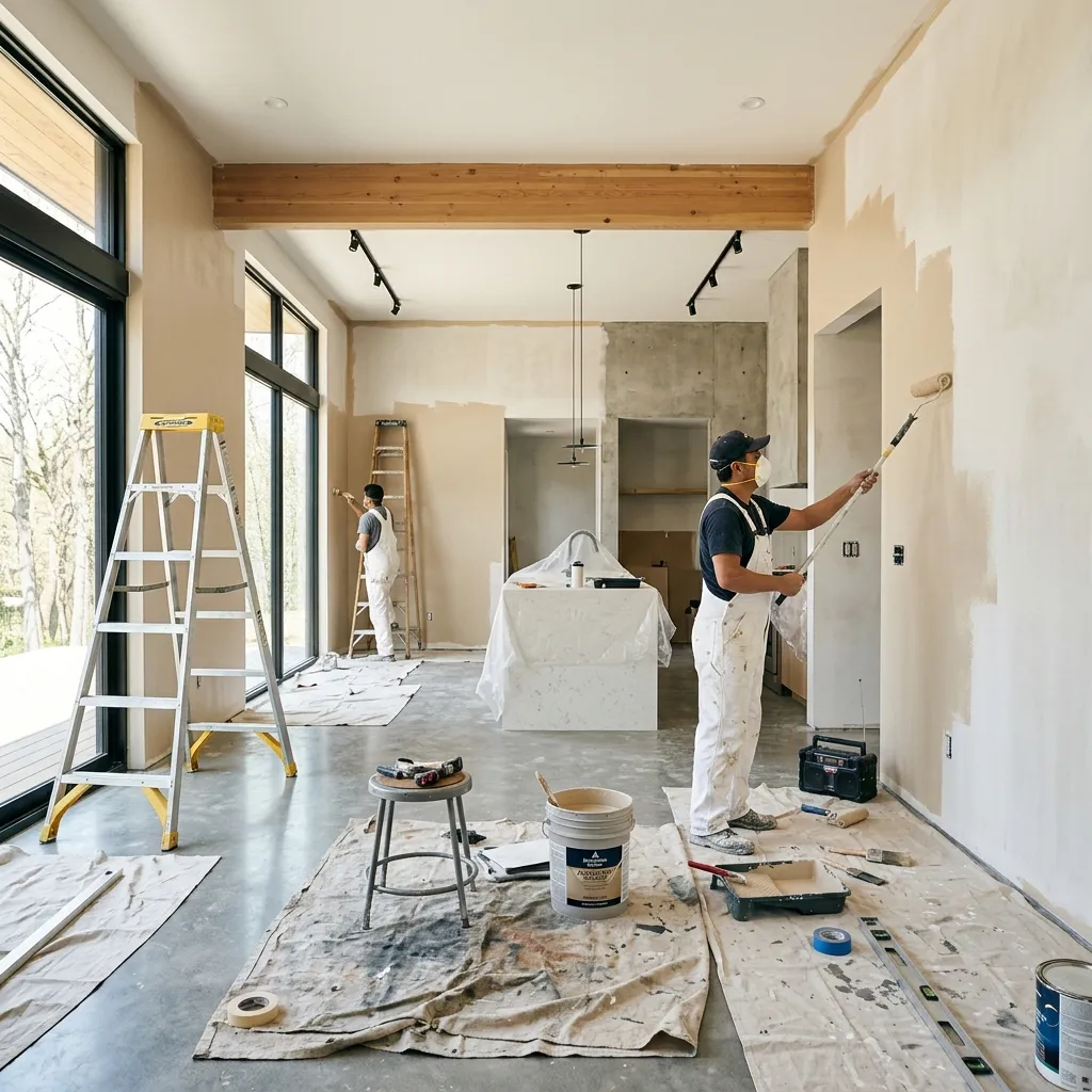 Pintura y detalles de obra